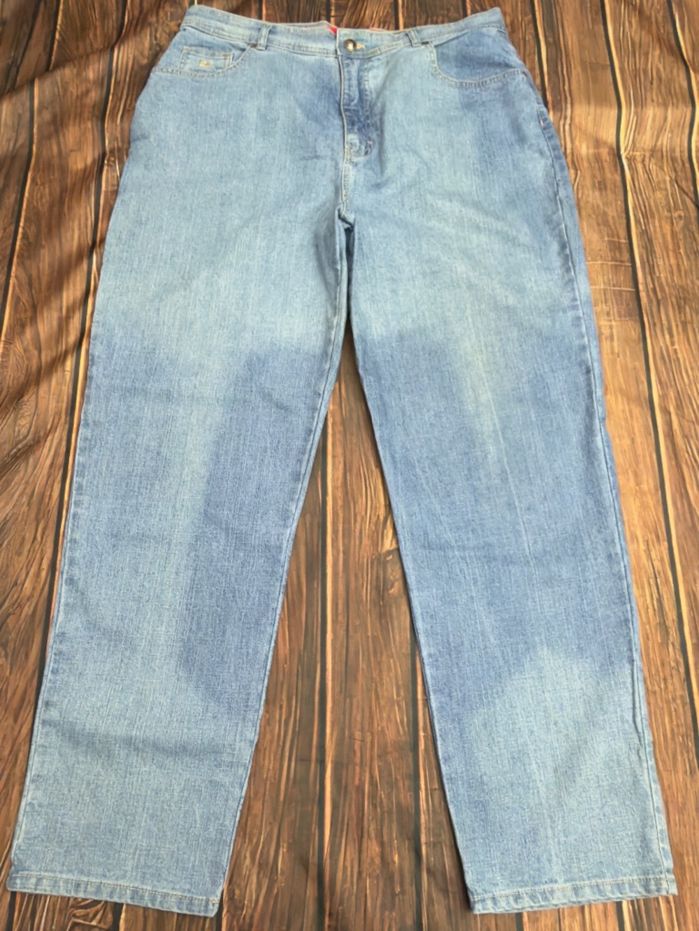 Gloria Vanderbilt Amanda Jeans Womens 16 Blue High Rise Straight Leg Stretch